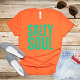 Salty Soul T-Shirt – Bold Summer Graphic Tee for Beach Lovers, Coastal Vibes & Boat Days