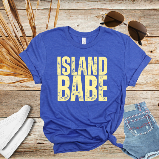 Island Babe Womens Short Sleeve Tee - Vibrant Summer Vibes