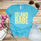 Island Babe Womens Short Sleeve Tee - Vibrant Summer Vibes