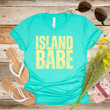 Island Babe Womens Short Sleeve Tee - Vibrant Summer Vibes