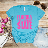 Florida The Sunshine State, Womens T-Shirt, Vacation Shirt, Summer Apparel, Trendy Gift, Casual Wear
