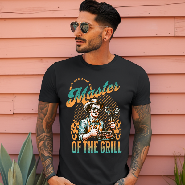 Best Dad and Grill Master T-Shirt | Funny Father's Day Gift for Men