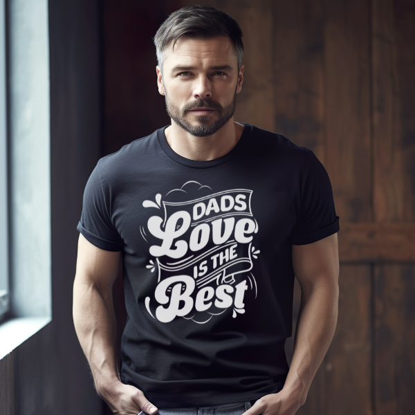 Dad's Love Is The Best T-Shirt | Heartfelt Father's Day Gift for Men