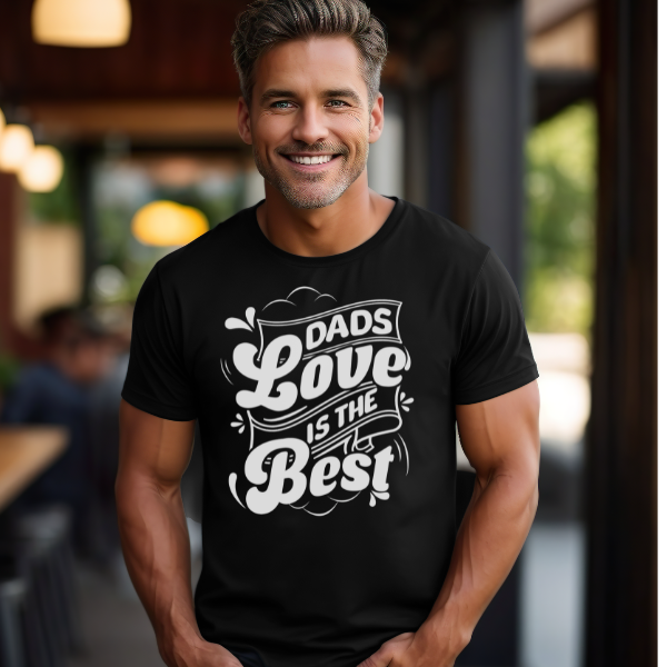 Dad's Love Is The Best T-Shirt | Heartfelt Father's Day Gift for Men