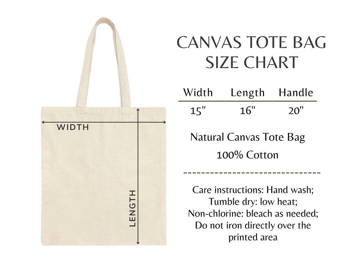 Woodland Spirit Cotton Tote Bag Sleeping Fox and Pine Trees Eco Shopper