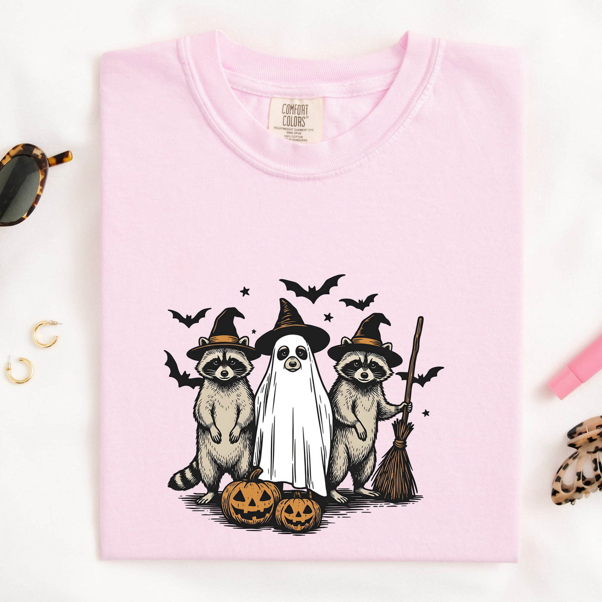 Raccoon Wizard Halloween Shirt