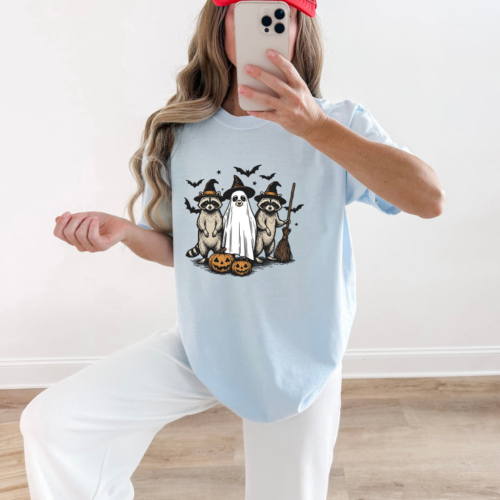 Raccoon Wizard Halloween Shirt