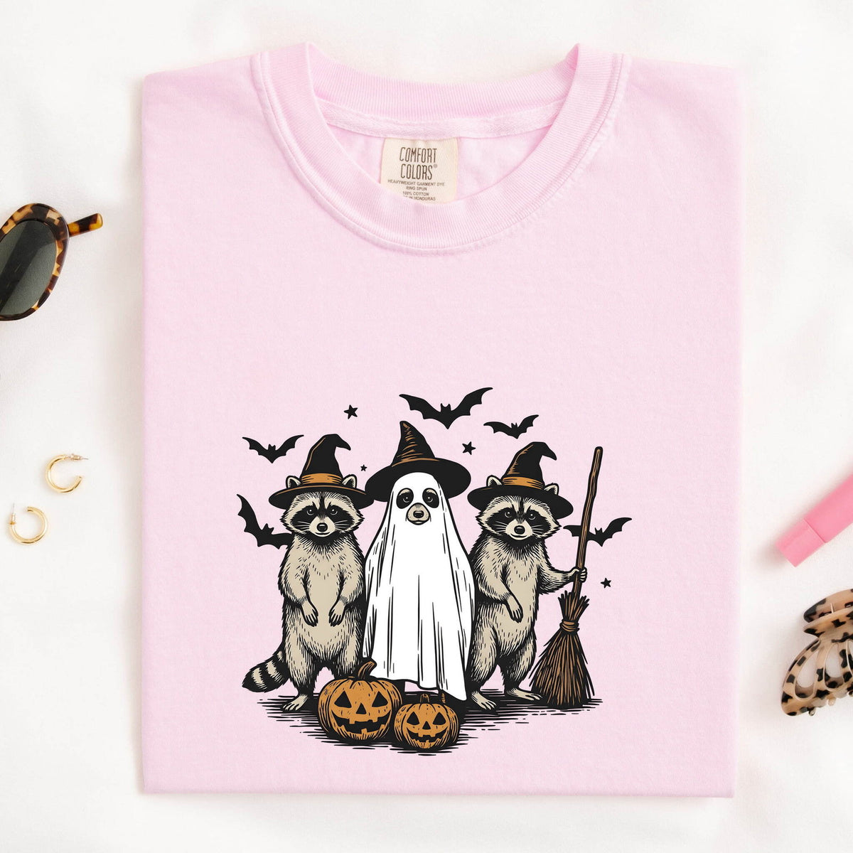 Raccoon Wizard Halloween Shirt