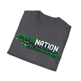 Striker Nation Outdoors Logo T-Shirt — Green Outdoorsmen Graphic Tee