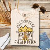 Comfort Colors,  Life Is Better By A Campfire - Women's Short Sleeve T-Shirt