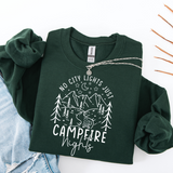 No City Lights, Just Campfire Nights! Camping, Camper, Camping Sweatshirt, Campfire Sweatshirt