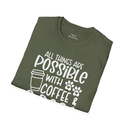 All Things are Possible   - White Print Unisex Soft Style T-shirt