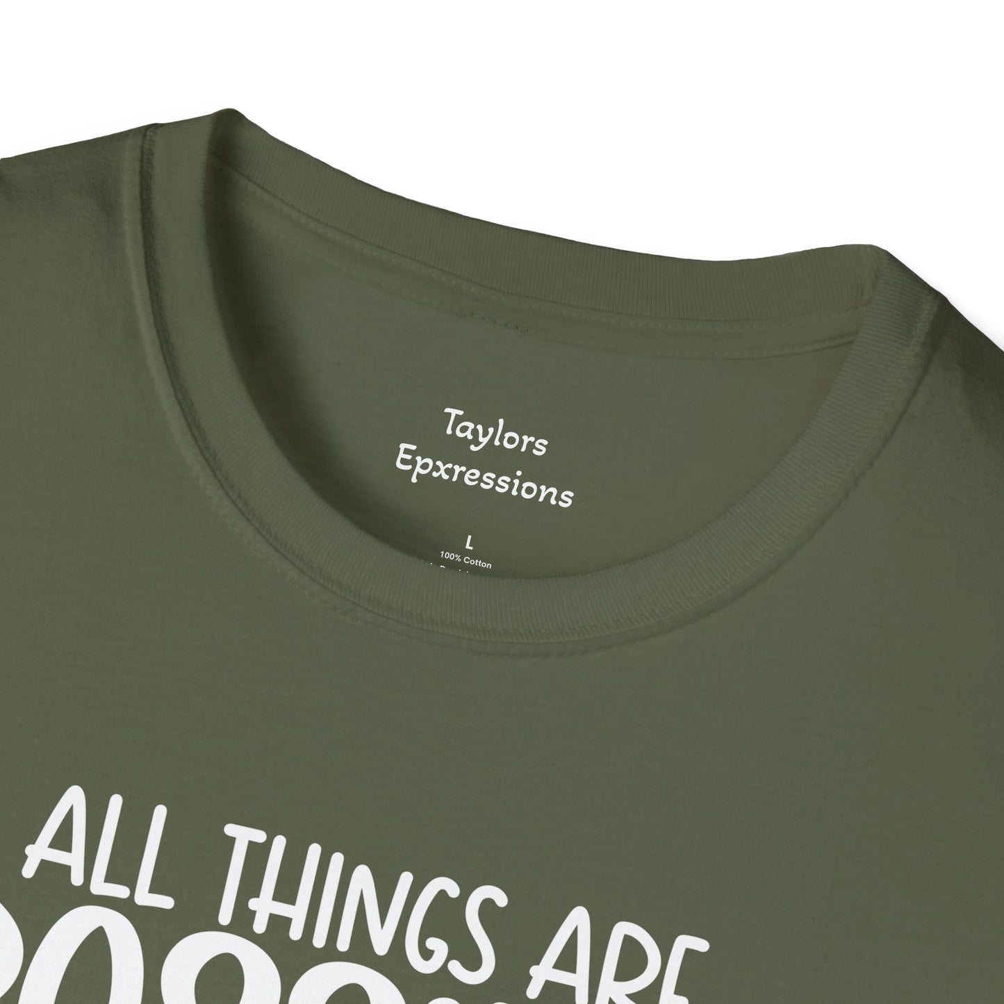 All Things are Possible   - White Print Unisex Soft Style T-shirt