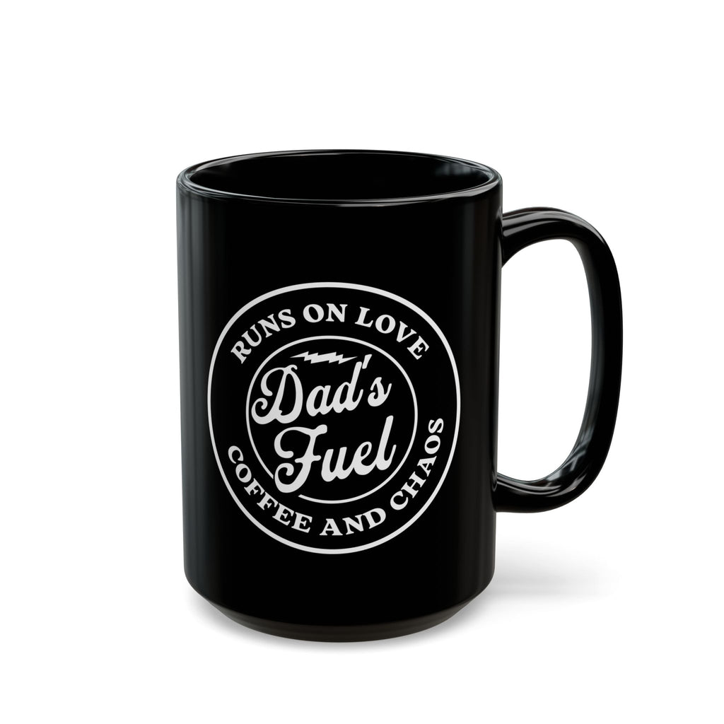 Dad Fuel Coffee Mug, Black 11oz/15oz, Gift for Dad, Father's Day, Coffee Lover, Fun Dad Mug