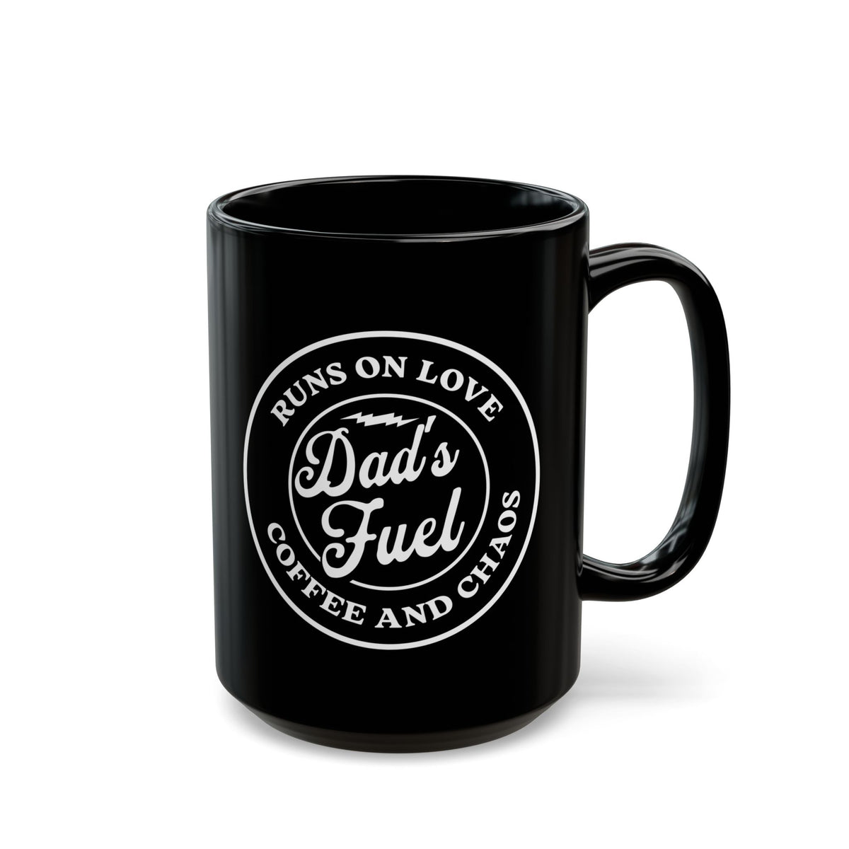 Dad Fuel Coffee Mug, Black 11oz/15oz, Gift for Dad, Father's Day, Coffee Lover, Fun Dad Mug