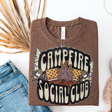 Campfire Social Club Women's T-Shirt, Womens Camping Shirt, Camp Lover Shirt, Camper Shirt