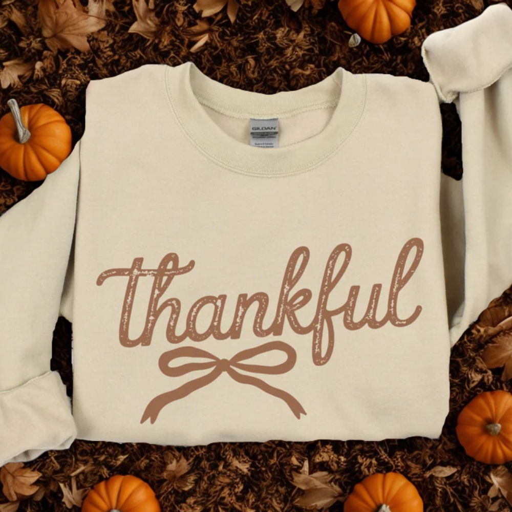 Thankful Sweatshirt Women's Fall Crewneck