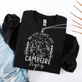 No City Lights Just Campfire Nights Sweatshirt | Women's Camping Crewneck