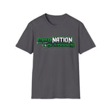 Striker Nation Outdoors Logo T-Shirt — Green Outdoorsmen Graphic Tee