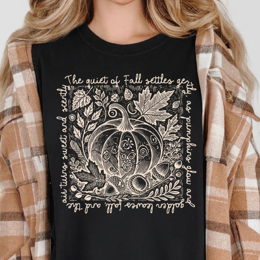 Fall Pumpkin Comfort Colors T-Shirt, Fall T-shirt, Fall Vibes, Pumkin Tee