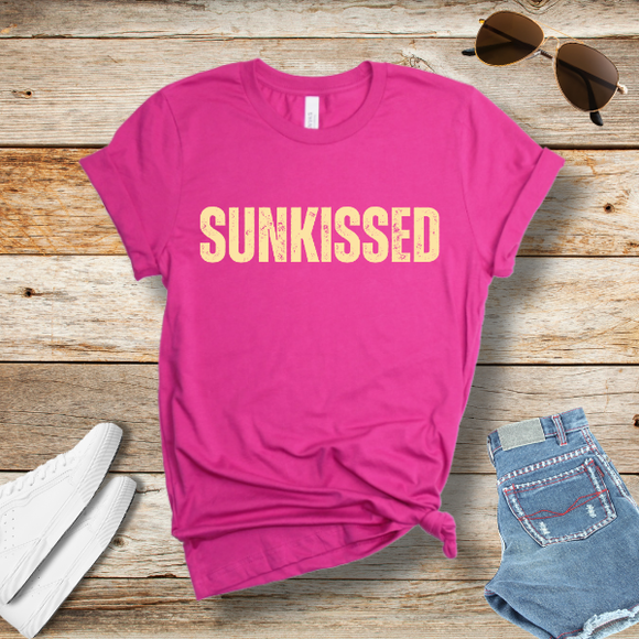 Sunkissed T-Shirt – Cute Summer Graphic Tee for Beach Lovers, Tanning Queens & Sunshine Chasers