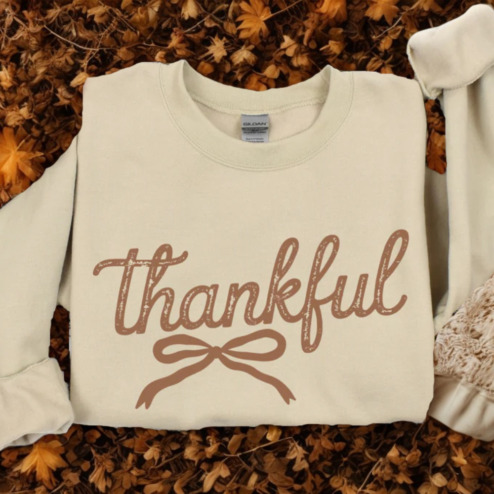Thankful Sweatshirt Women's Fall Crewneck