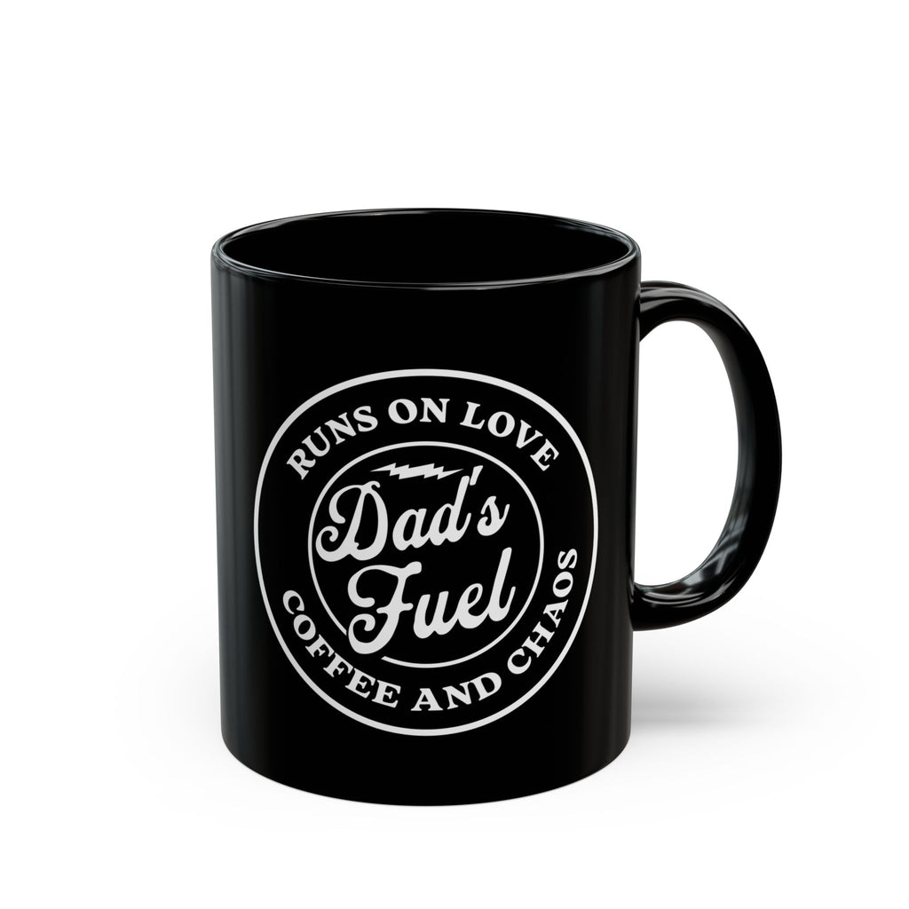 Dad Fuel Coffee Mug, Black 11oz/15oz, Gift for Dad, Father's Day, Coffee Lover, Fun Dad Mug