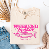 Weekend Hooker Reel Em In T-Shirt | Funny Fishing Tee | Comfort Colors