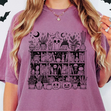 Halloween Spooky Book Nook, Comfort Colors Halloween Tee, Book Lovers Halloween T-shirt, Halloween t-shirt
