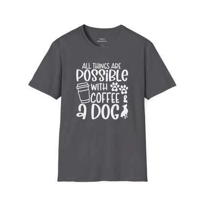 All Things are Possible   - White Print Unisex Soft Style T-shirt
