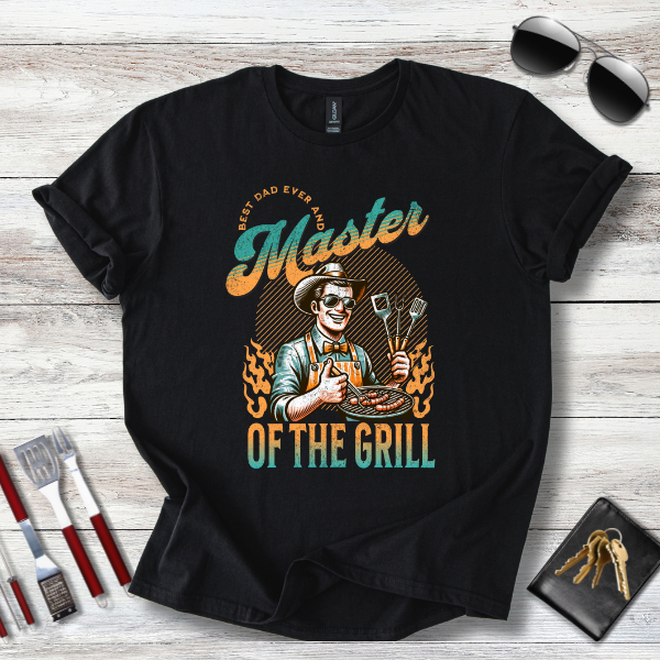 Best Dad and Grill Master T-Shirt | Funny Father's Day Gift for Men