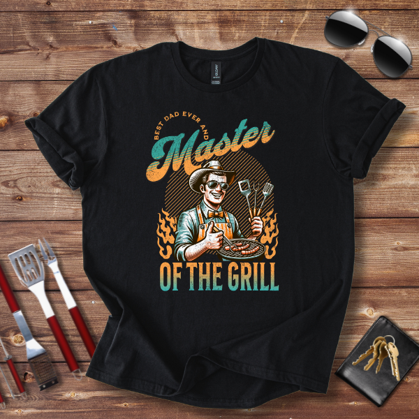 Best Dad and Grill Master T-Shirt | Funny Father's Day Gift for Men