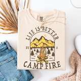 Comfort Colors,  Life Is Better By A Campfire - Women's Short Sleeve T-Shirt