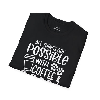 All Things are Possible   - White Print Unisex Soft Style T-shirt