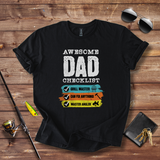Awesome Dad Checklist T-Shirt for Men, CUSTOMIZABLE Gifts For Him, Gifts For Dad, Birthday Gift