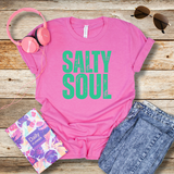Salty Soul T-Shirt – Bold Summer Graphic Tee for Beach Lovers, Coastal Vibes & Boat Days