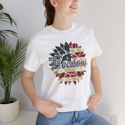 Freedom Sunflower Red, White and Blue T-Shirt