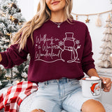 Walking In A Winter Wonderland Sweatshirt, Christmas Sweatshirt, Christmas Gift, Holiday Spirit