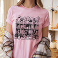 Halloween Spooky Book Nook Comfort Colors Halloween Tee, Book Lovers Halloween T-shirt