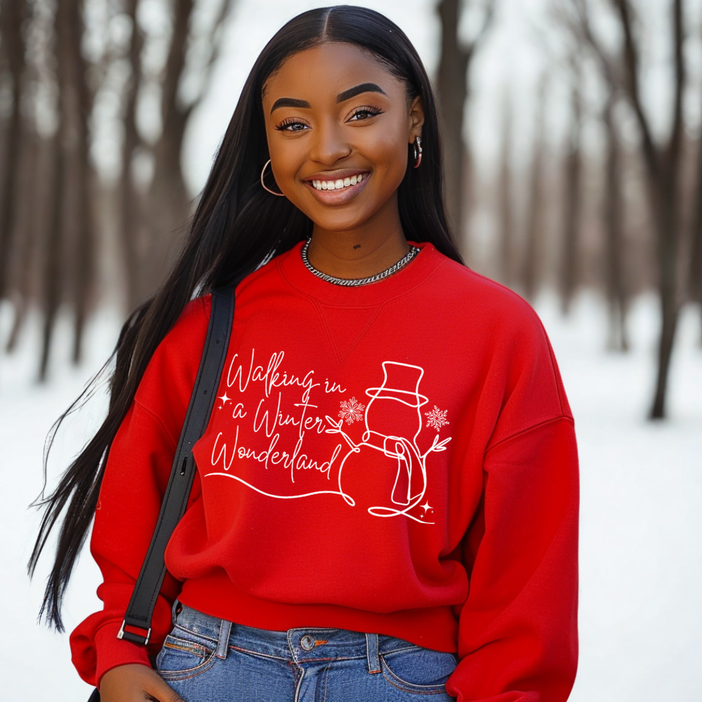 Walking In A Winter Wonderland Long Sleeve T-shirt, Christmas T-shirt, Christmas Gift