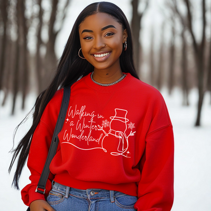 Walking In A Winter Wonderland Long Sleeve T-shirt, Christmas T-shirt, Christmas Gift