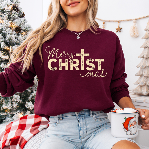 Merry CHRISTmas Long Sleeve T-Shirt, Christmas T-Shirt, Holiday Shirt, Christmas Gift