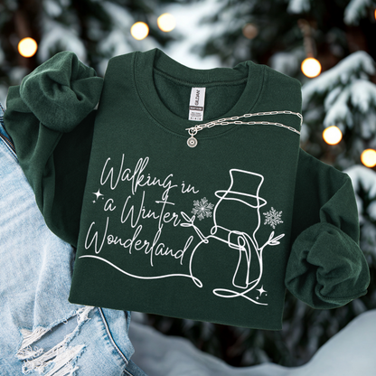 Walking In A Winter Wonderland Long Sleeve T-shirt, Christmas T-shirt, Christmas Gift