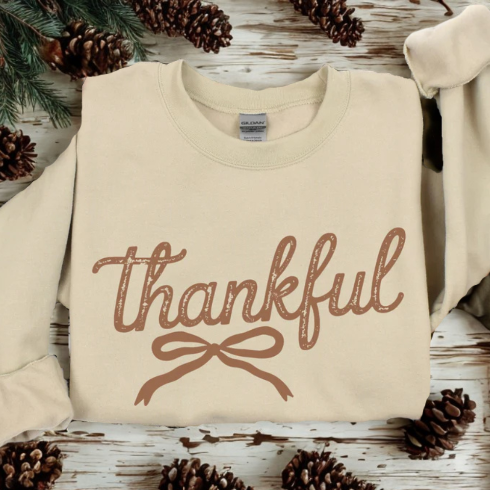 Thankful Sweatshirt Women's Fall Crewneck