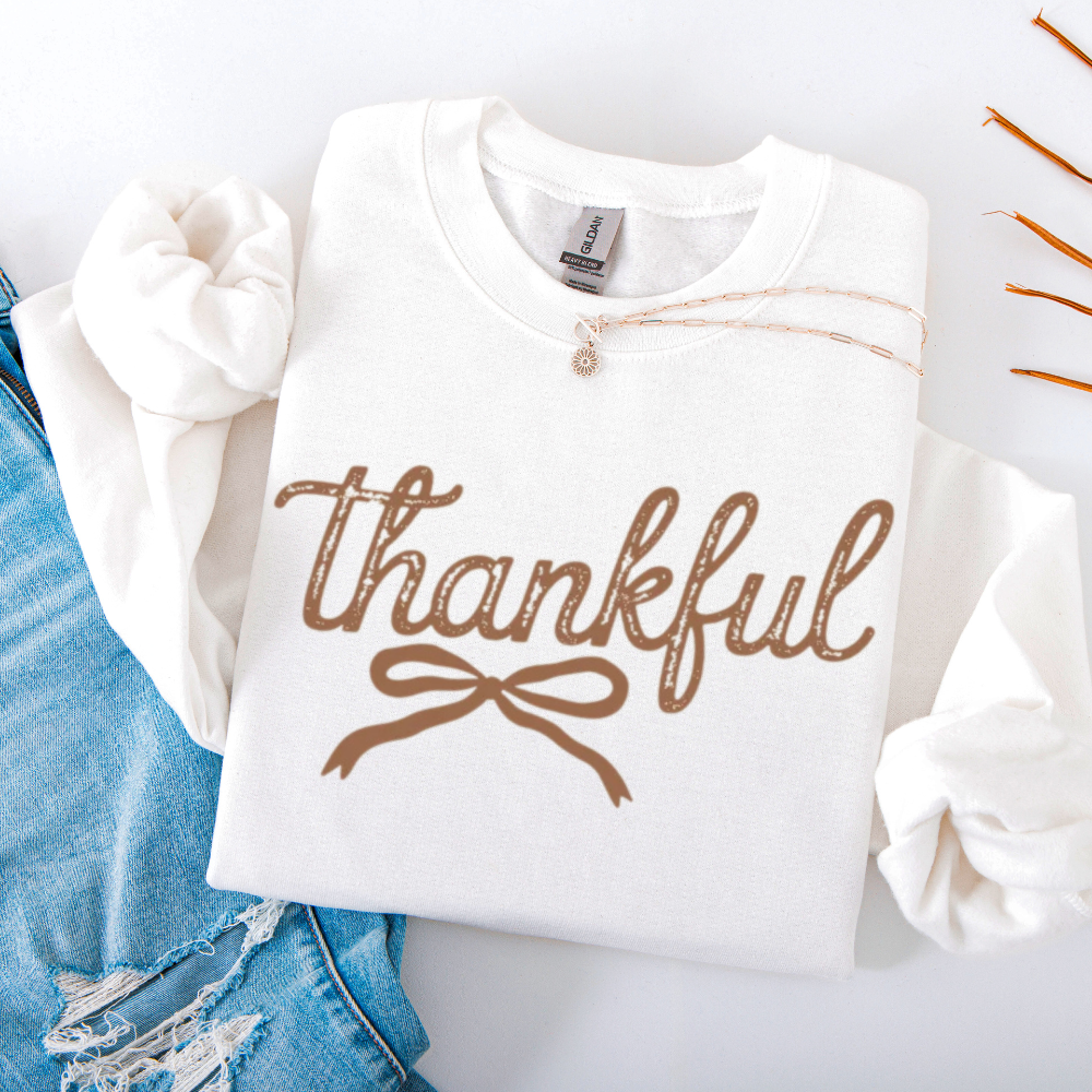 Thankful Sweatshirt Women's Fall Crewneck