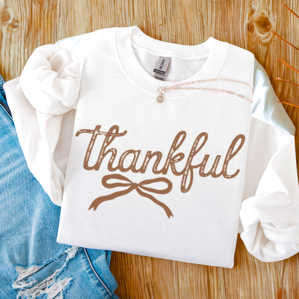 Thankful Sweatshirt Women's Fall Crewneck