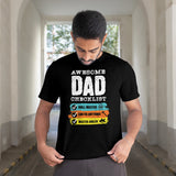 Awesome Dad Checklist T-Shirt for Men, CUSTOMIZABLE Gifts For Him, Gifts For Dad, Birthday Gift