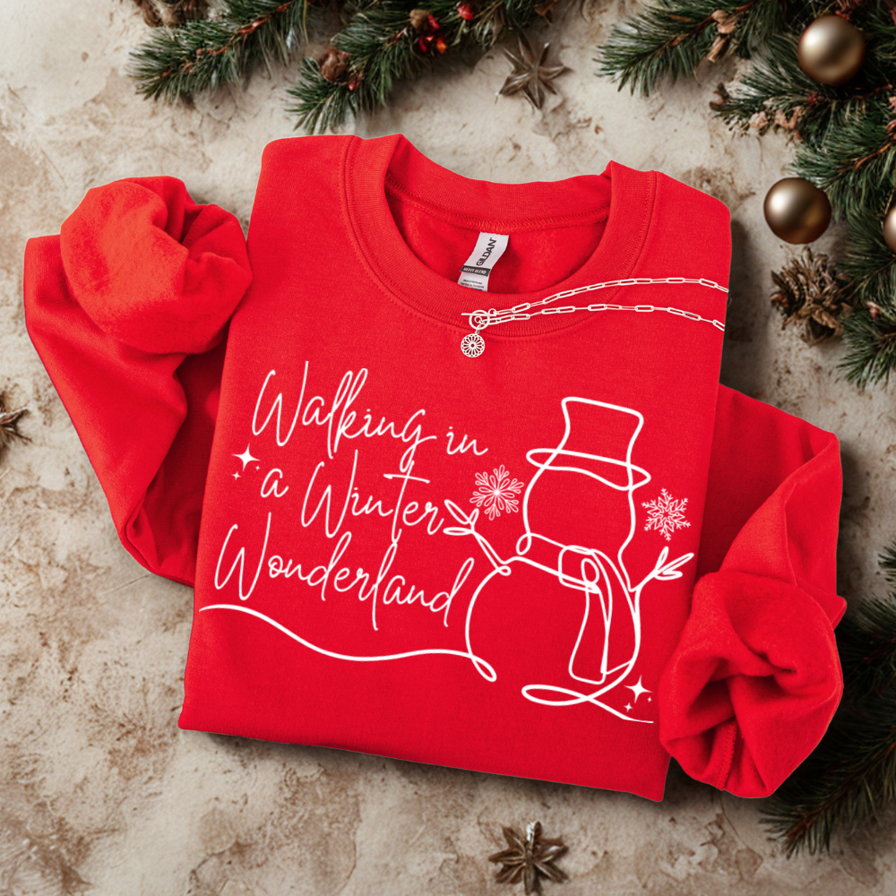 Walking In A Winter Wonderland Long Sleeve T-shirt, Christmas T-shirt, Christmas Gift