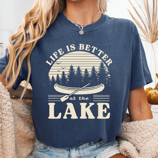 Life Is Better At The Lake - Comfort Colors Womens T-Shirt