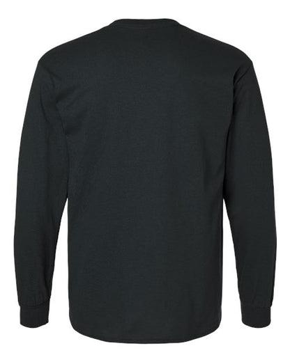 Black Long Sleeve Cotton T-Shirt